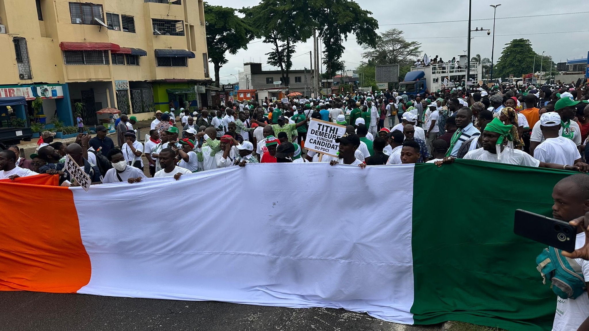 Côte d'Ivoire: PDCI Demonstrates in the Rain to Demand the Inclusion of Tidjane Thiam on the Electoral List